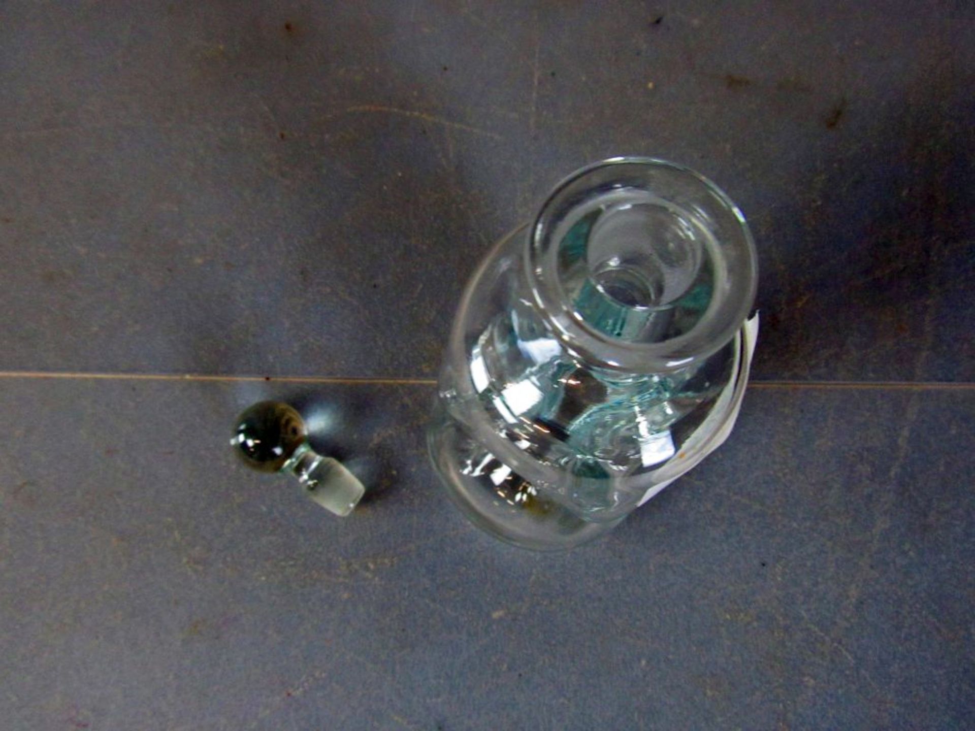 Kleine Glaskaraffe Gluckerflasche 20cm - Bild 5 aus 6