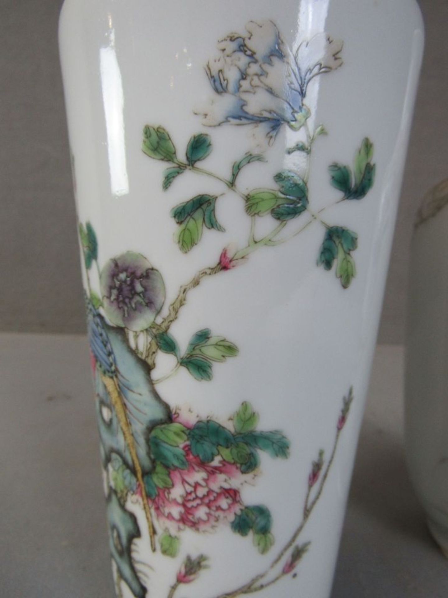Zwei asiatische Vasen gemarkt 24cm und - Image 7 of 8