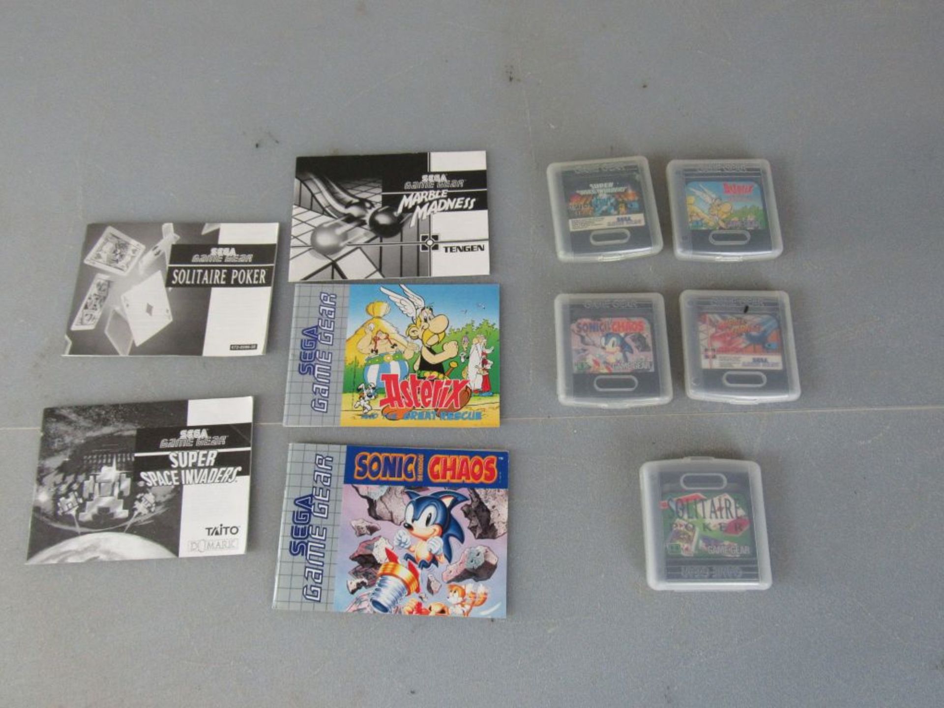 Vintage Sega Gamegear Spiele mit