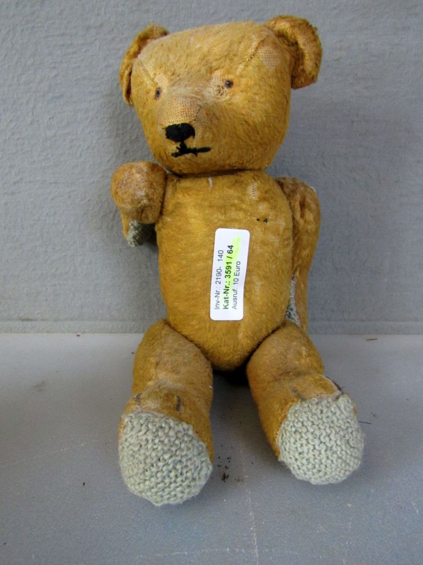 Antiker Teddybär 32cm hoch stark