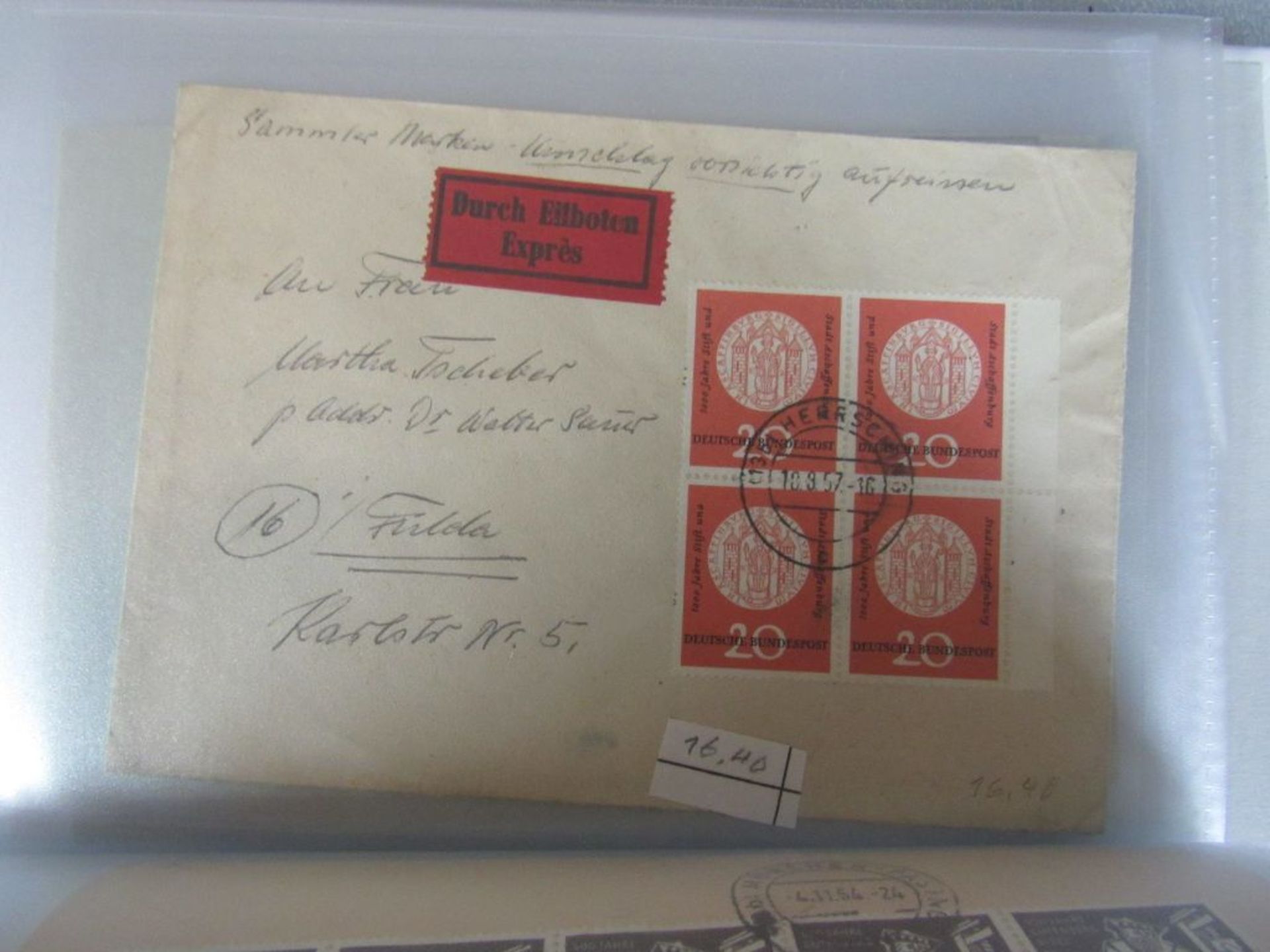 Ordner mit Briefen BRD 50er - Image 8 of 8