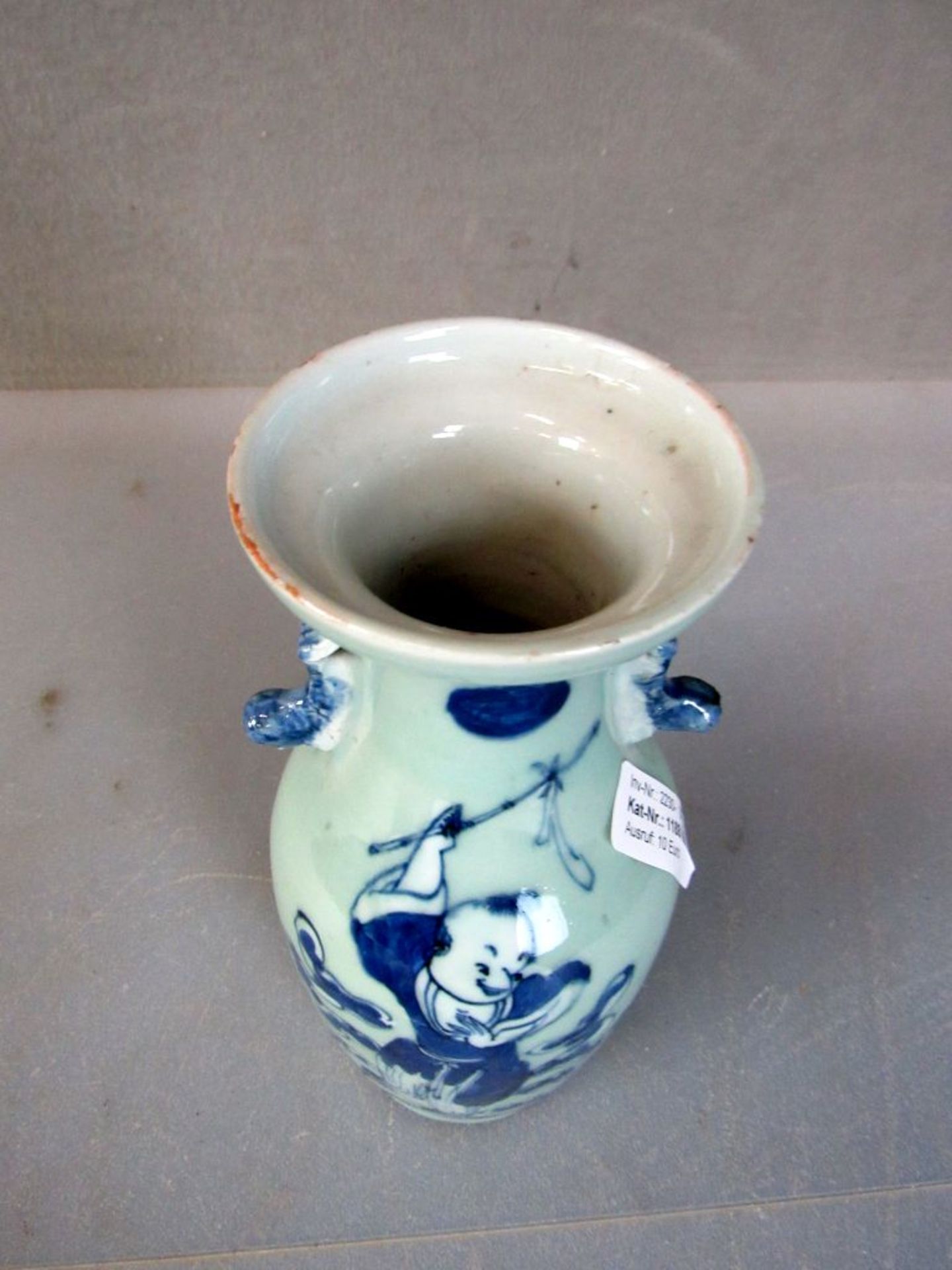 Asiatische Vase Handhaben in Fu-Hunden - Image 2 of 6