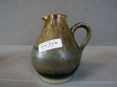 Henkelkrug 17cm Keramik helle Glasur