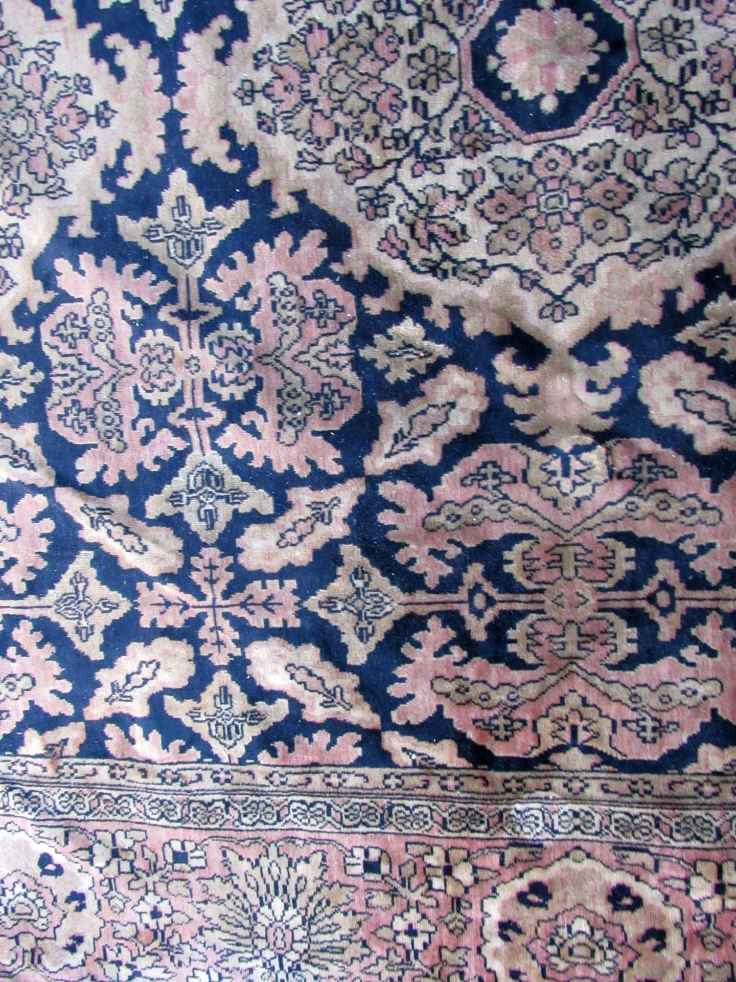 Antiker Teppich fein gewebt Vorwerk ca - Image 8 of 9