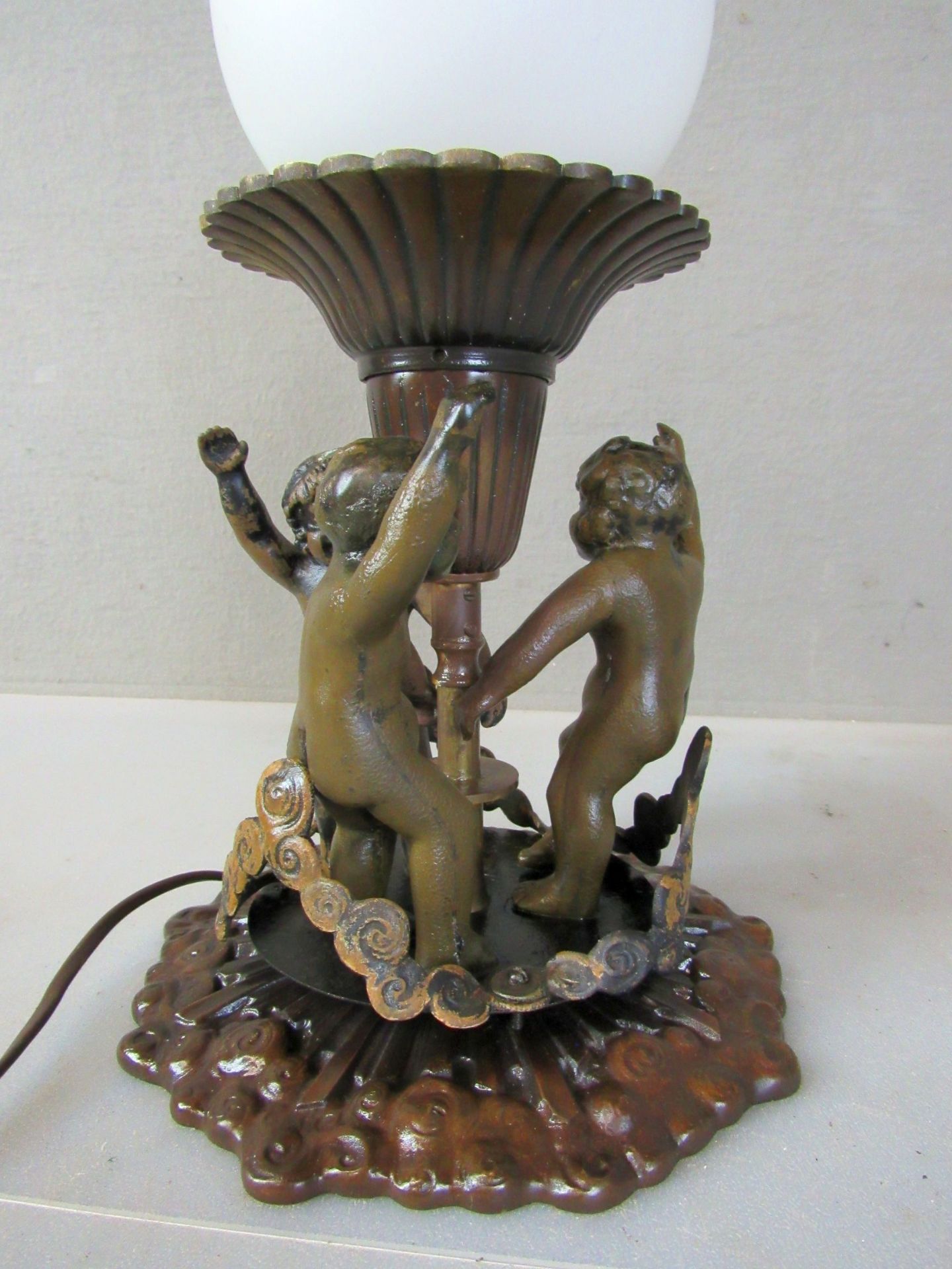 WunderschÃ¶ne Tischlampe massiv Bronze - Image 9 of 10