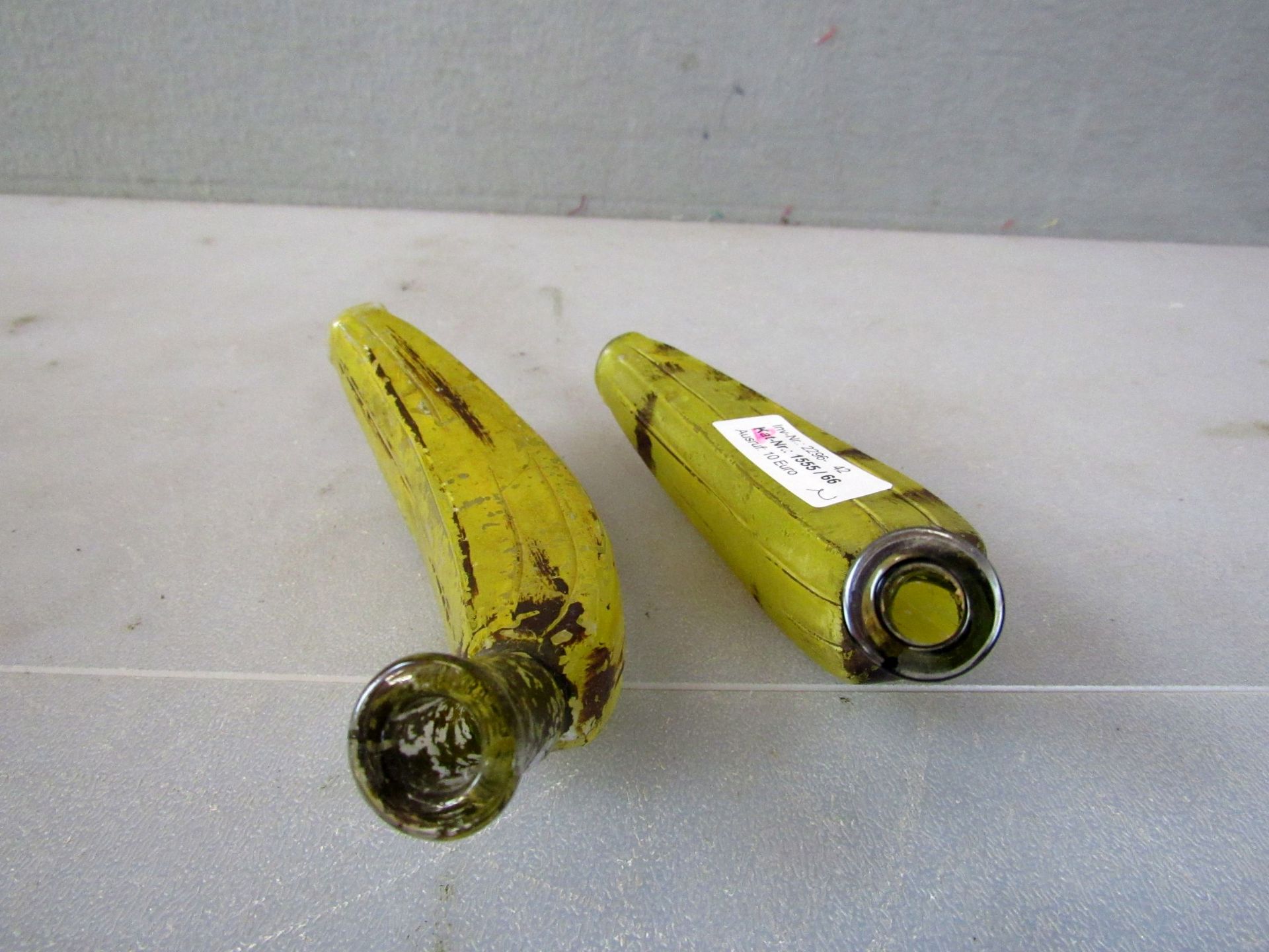 Zwei Bananen Glas 18cm innen hohl wohl - Image 4 of 6