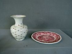 Vase 25,5cm hoch + Beigabe