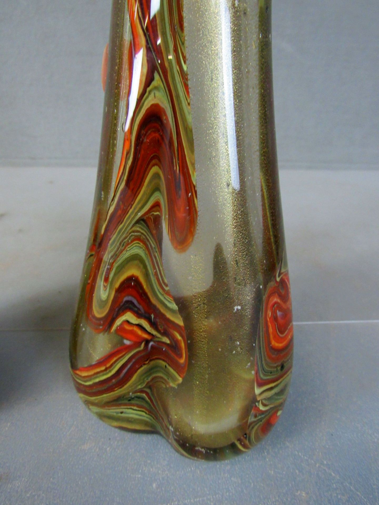 2 Muranovasen Goldflitter farbliche - Image 3 of 9