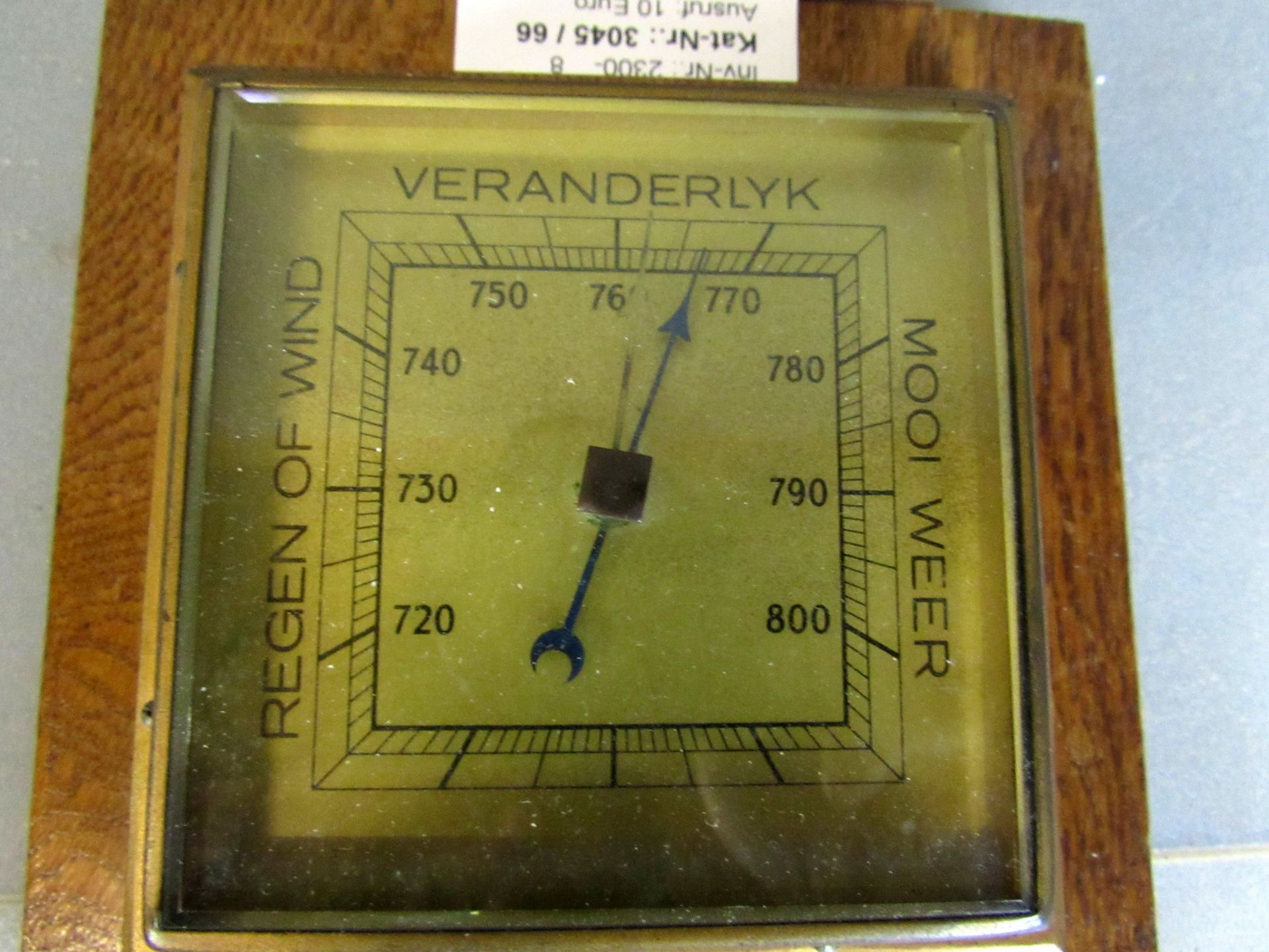 Barometer Art Deko 20er Jahre 36,5x15 - Image 2 of 6