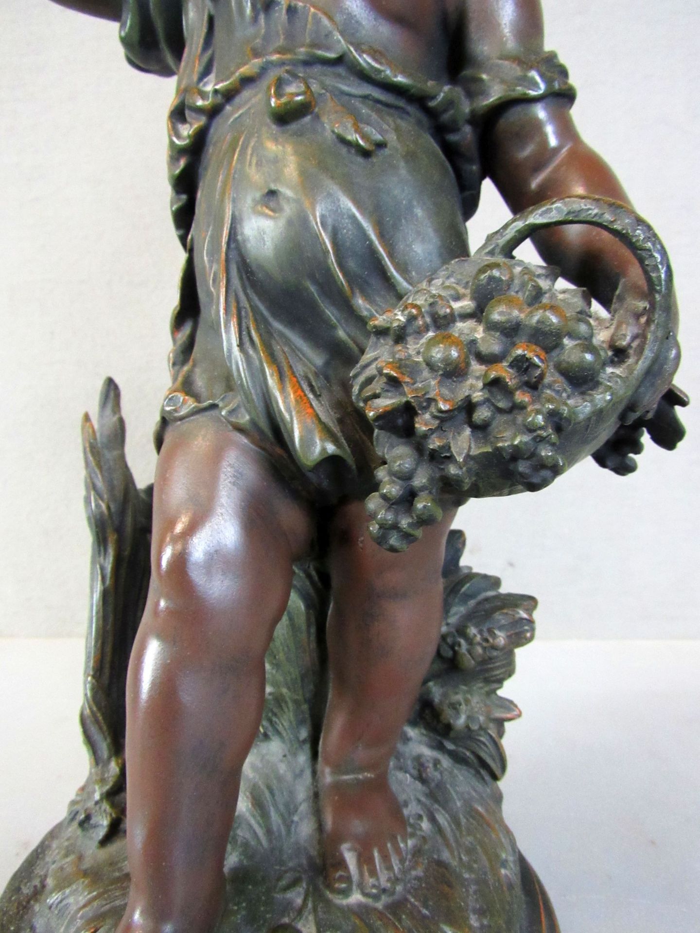Skulptur Putto ca. 50 cm hoch - Image 3 of 10