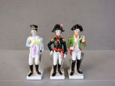 3 Porzellanfiguren militÃ¤rische