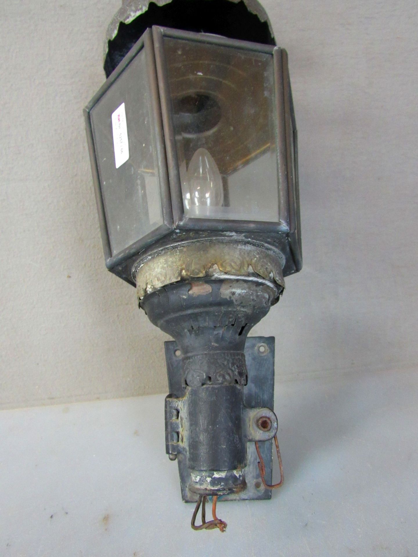 Wandlampe aus antiker Kutscherlampe - Image 4 of 8