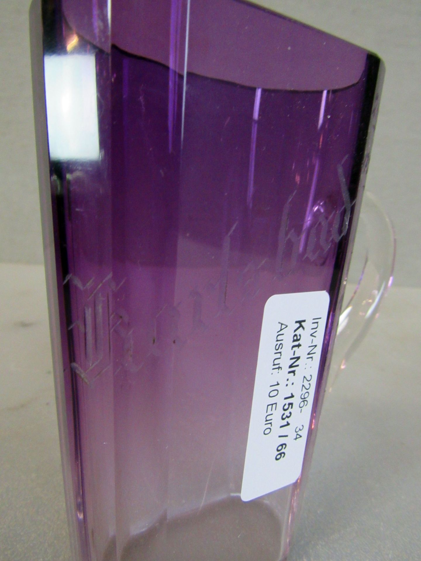 BÃ¤derglas 13cm klar zu violett - Bild 2 aus 6