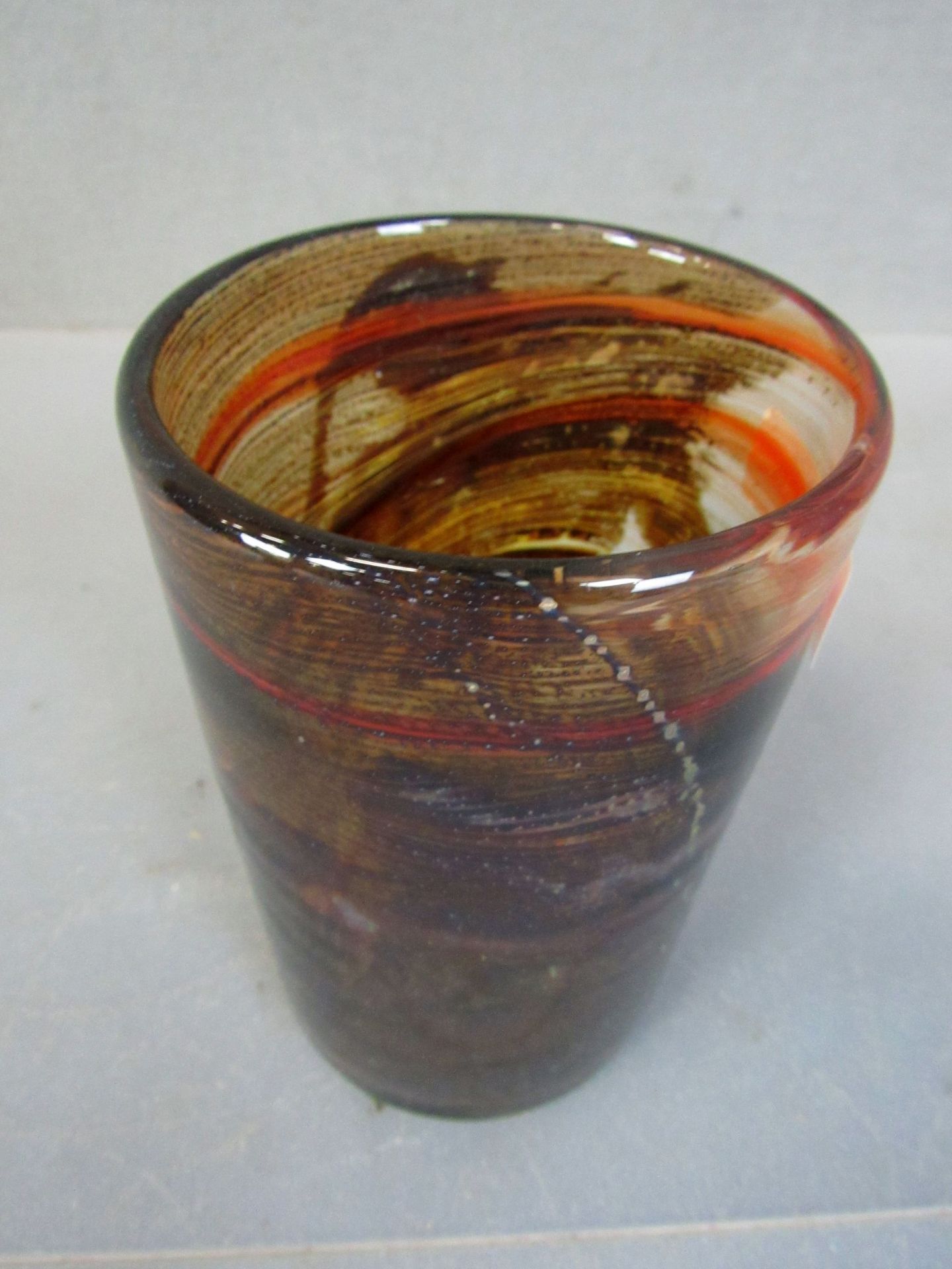 Vase 17cm farbloses Glas mit - Image 2 of 6