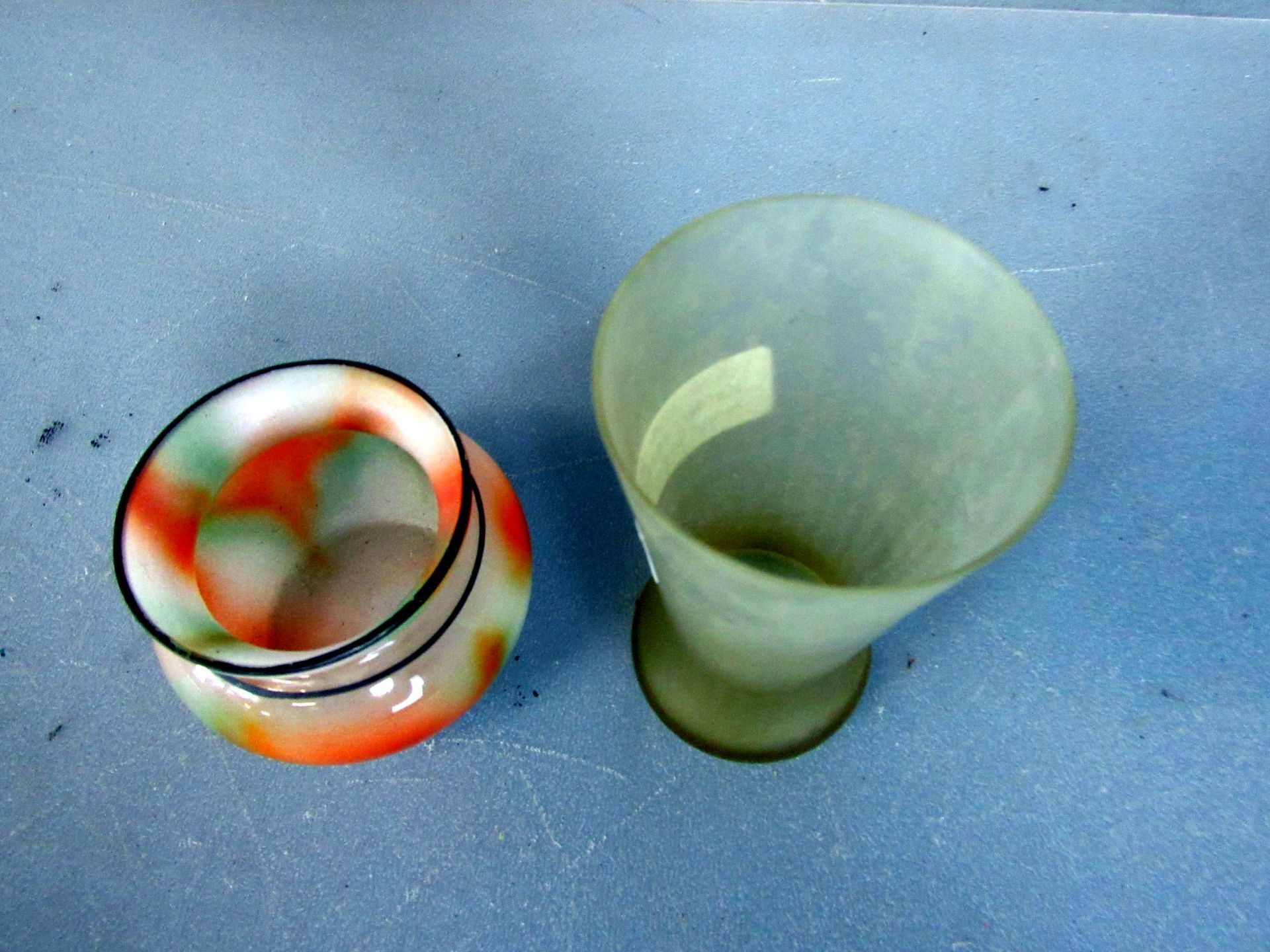 2 Becher Glas 11,5 und 10,5 cm - Bild 5 aus 6