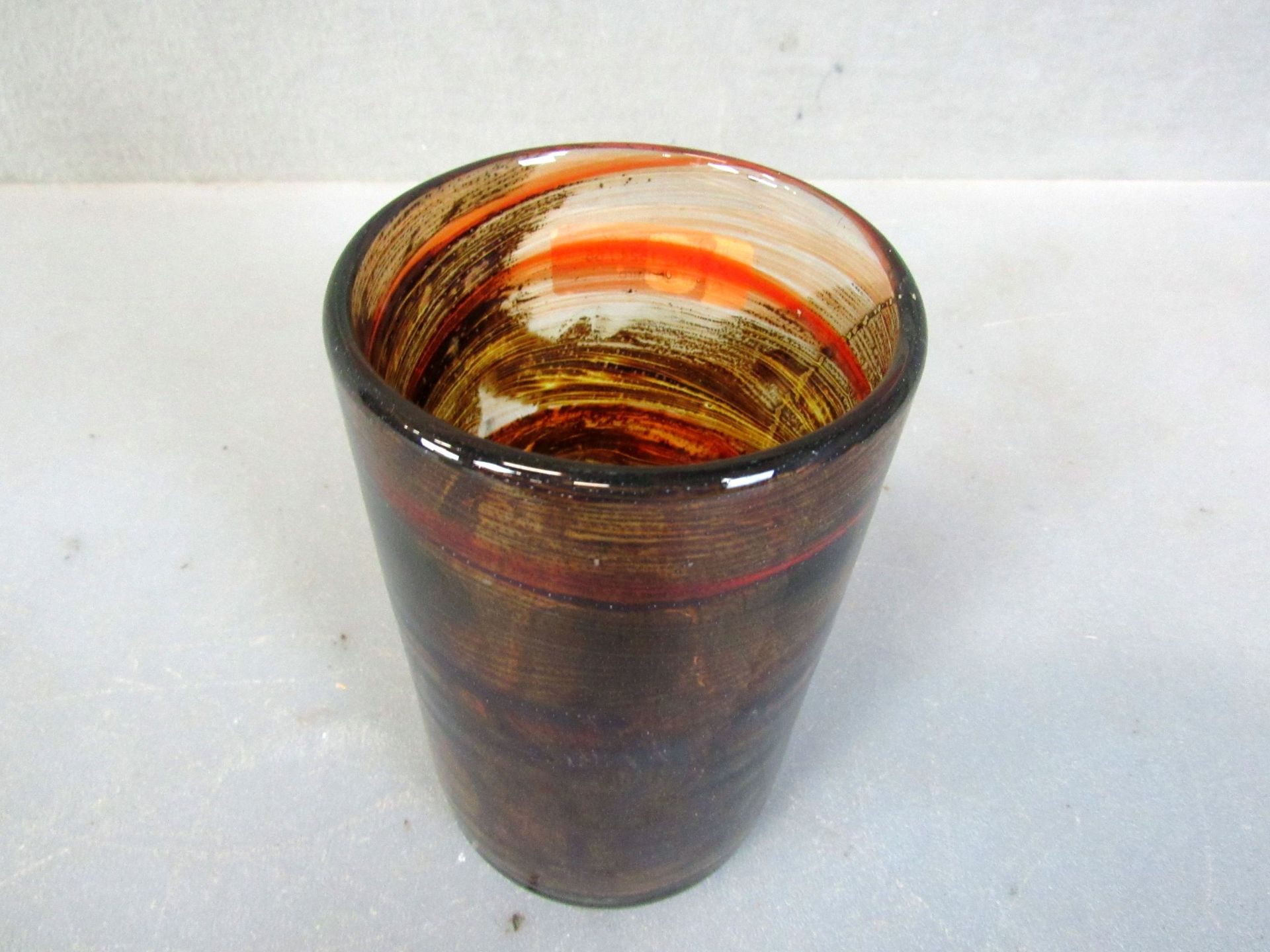Vase 17cm farbloses Glas mit - Image 5 of 6