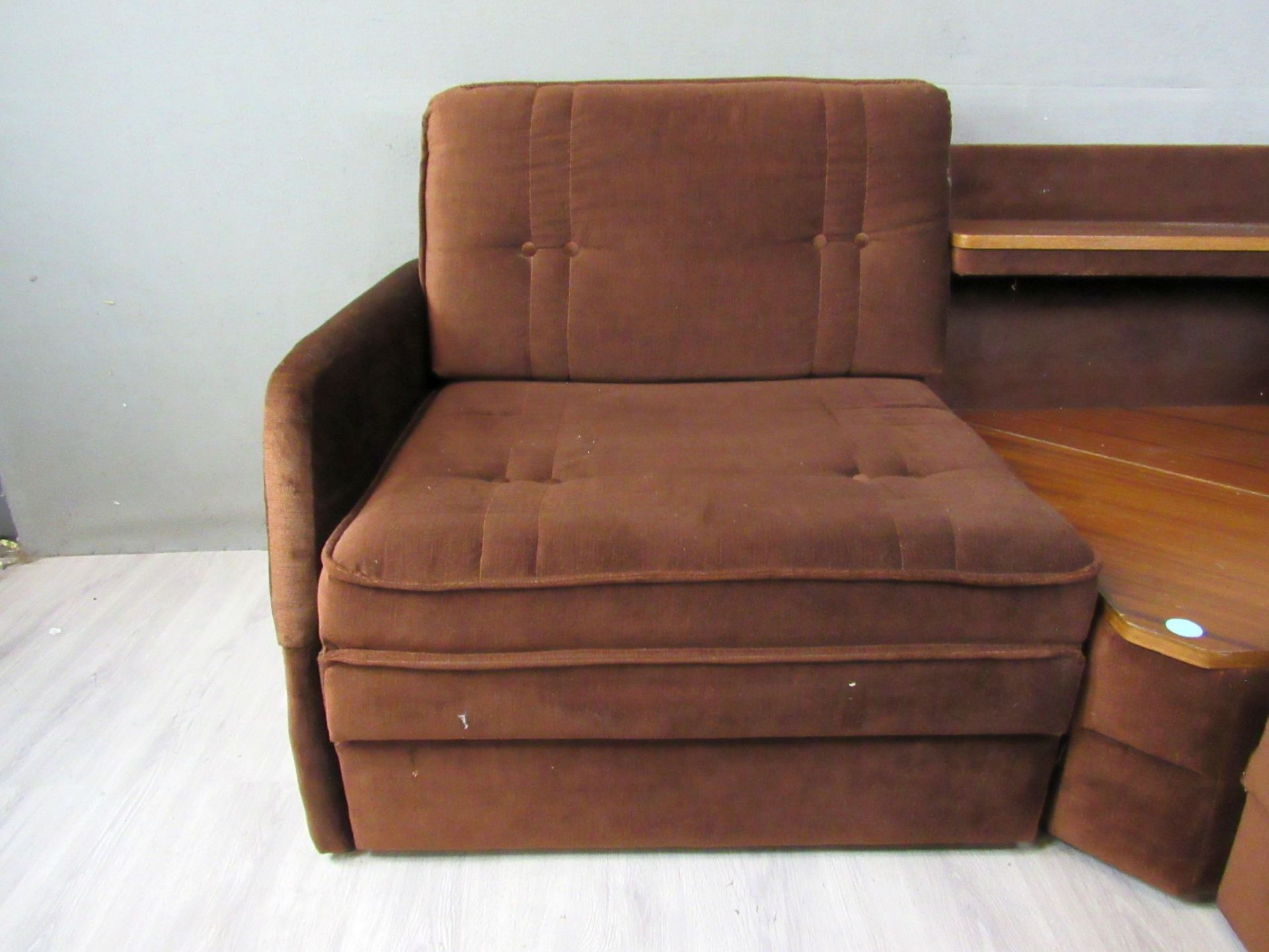 Vintage 70er Jahre Ecksofa ausziehbar - Image 7 of 9