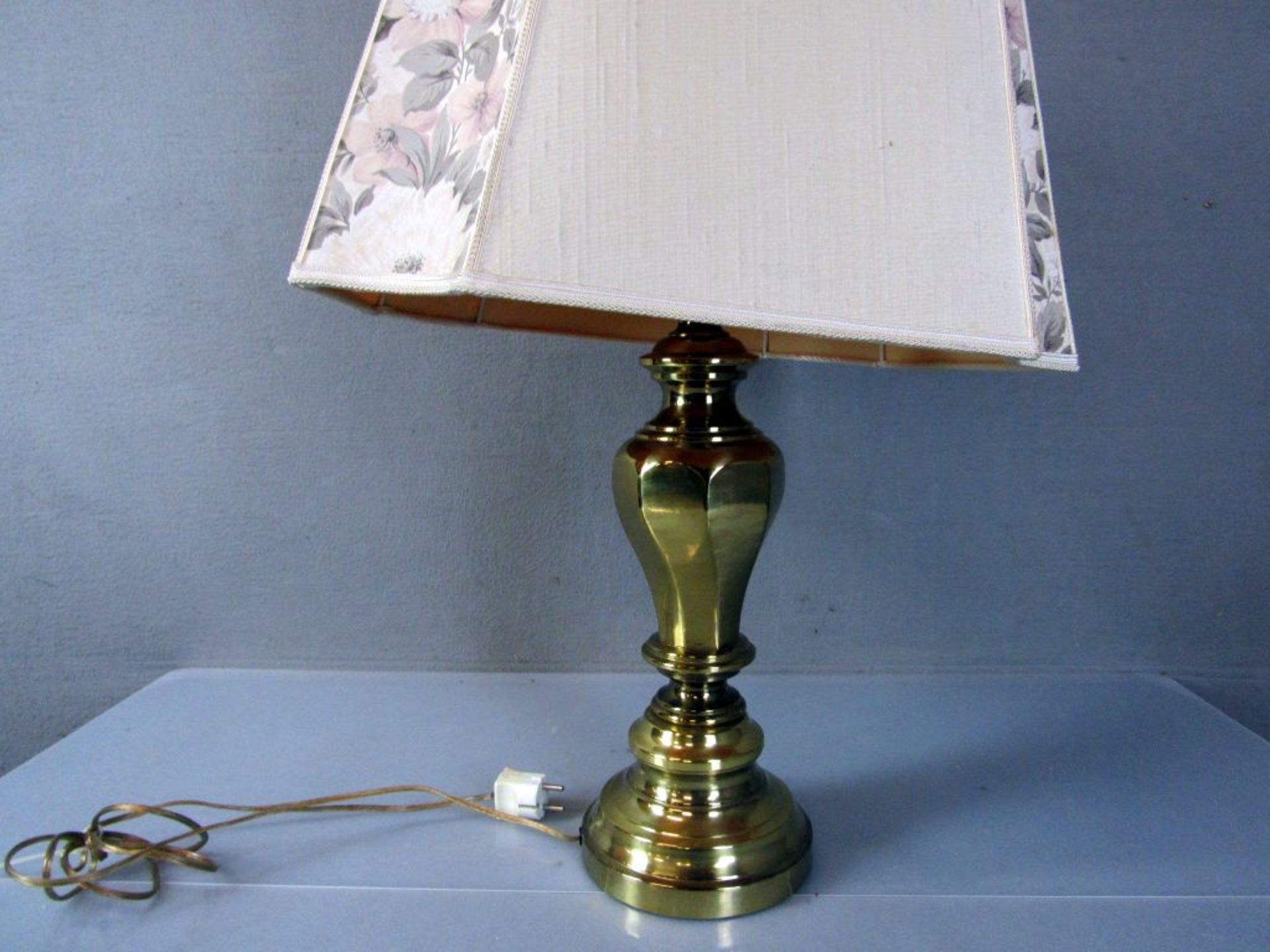 Tischlampe Messing 78 cm - Image 5 of 6