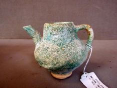 Antiker Krug 11cm Seladen stark