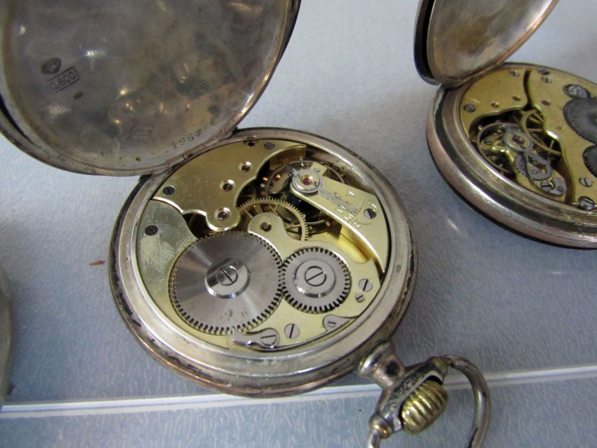 Lot 4 Taschenuhren, u.a.Silber eine - Image 9 of 9