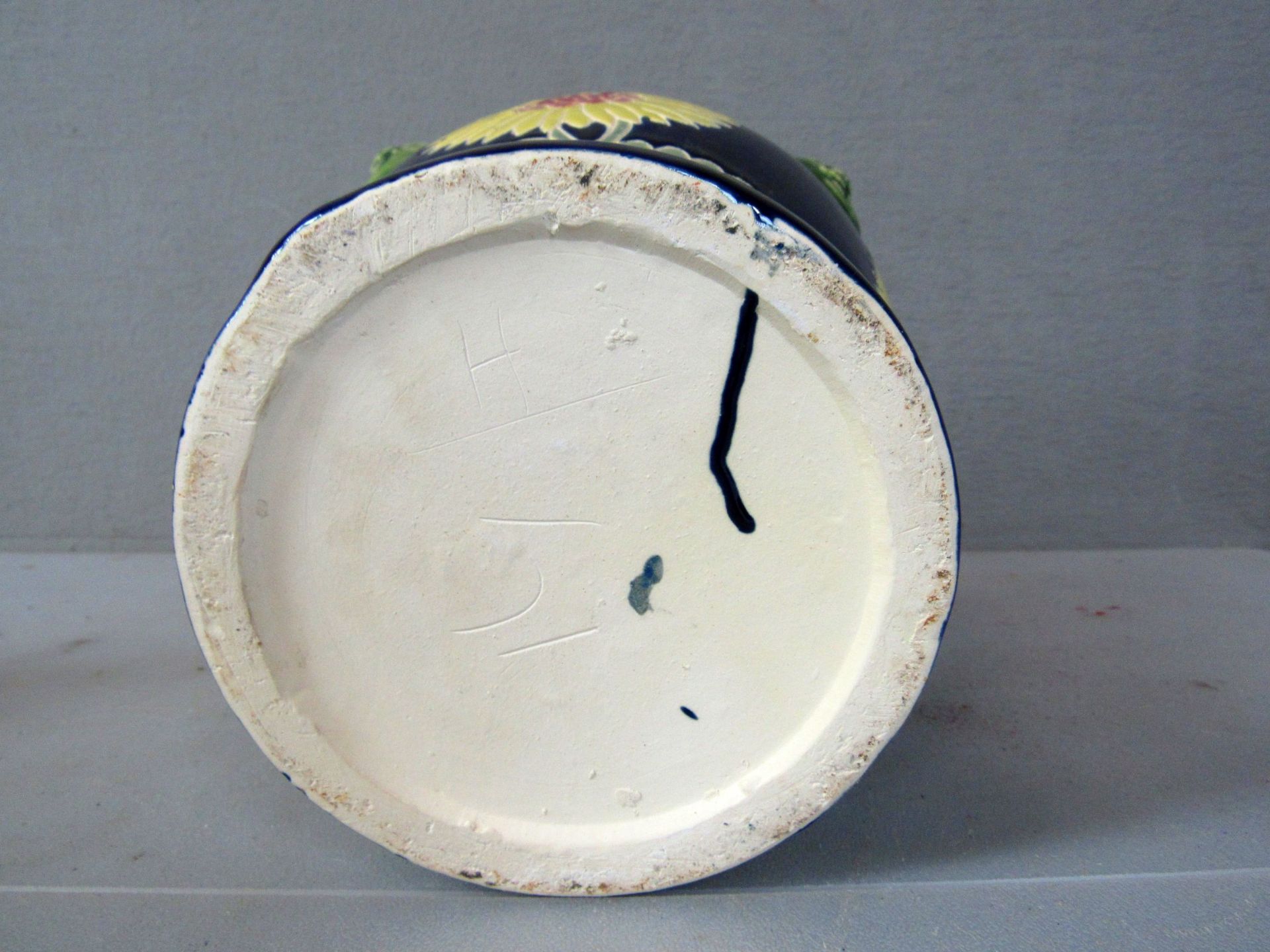 Amphorenvase lasierte Keramik Majolika - Image 8 of 8