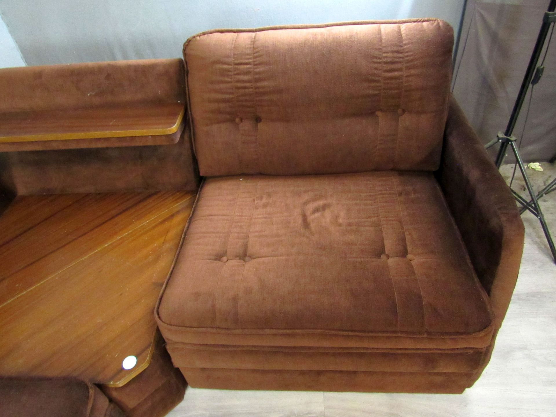 Vintage 70er Jahre Ecksofa ausziehbar - Image 5 of 9