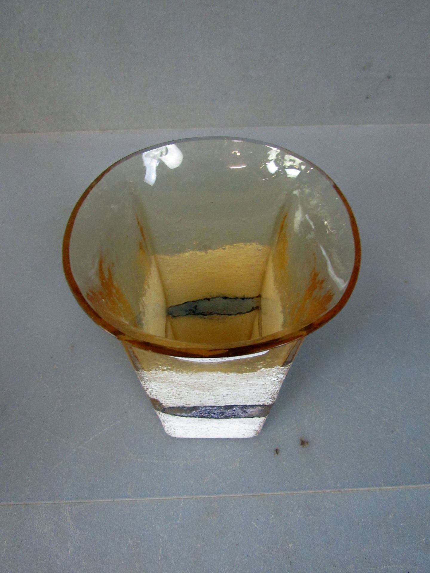 Vase Glas 21cm hellgelb mit - Image 2 of 5
