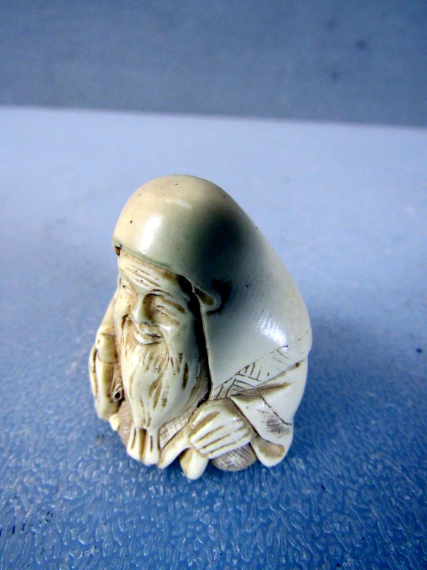 Netsuke Asien geschÃ¤tzt um 1900 Bein - Image 5 of 7