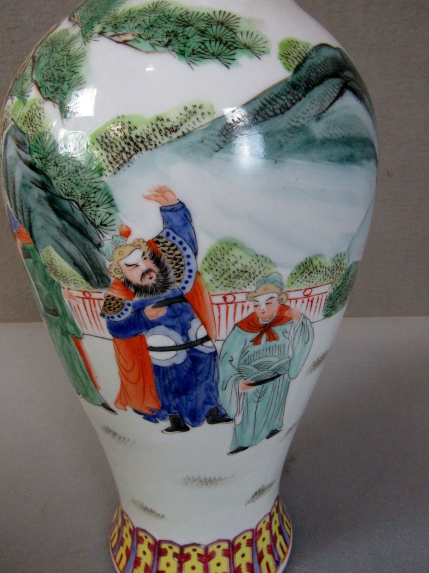 Asiatische Vase gemarkt 41 cm - Image 4 of 9