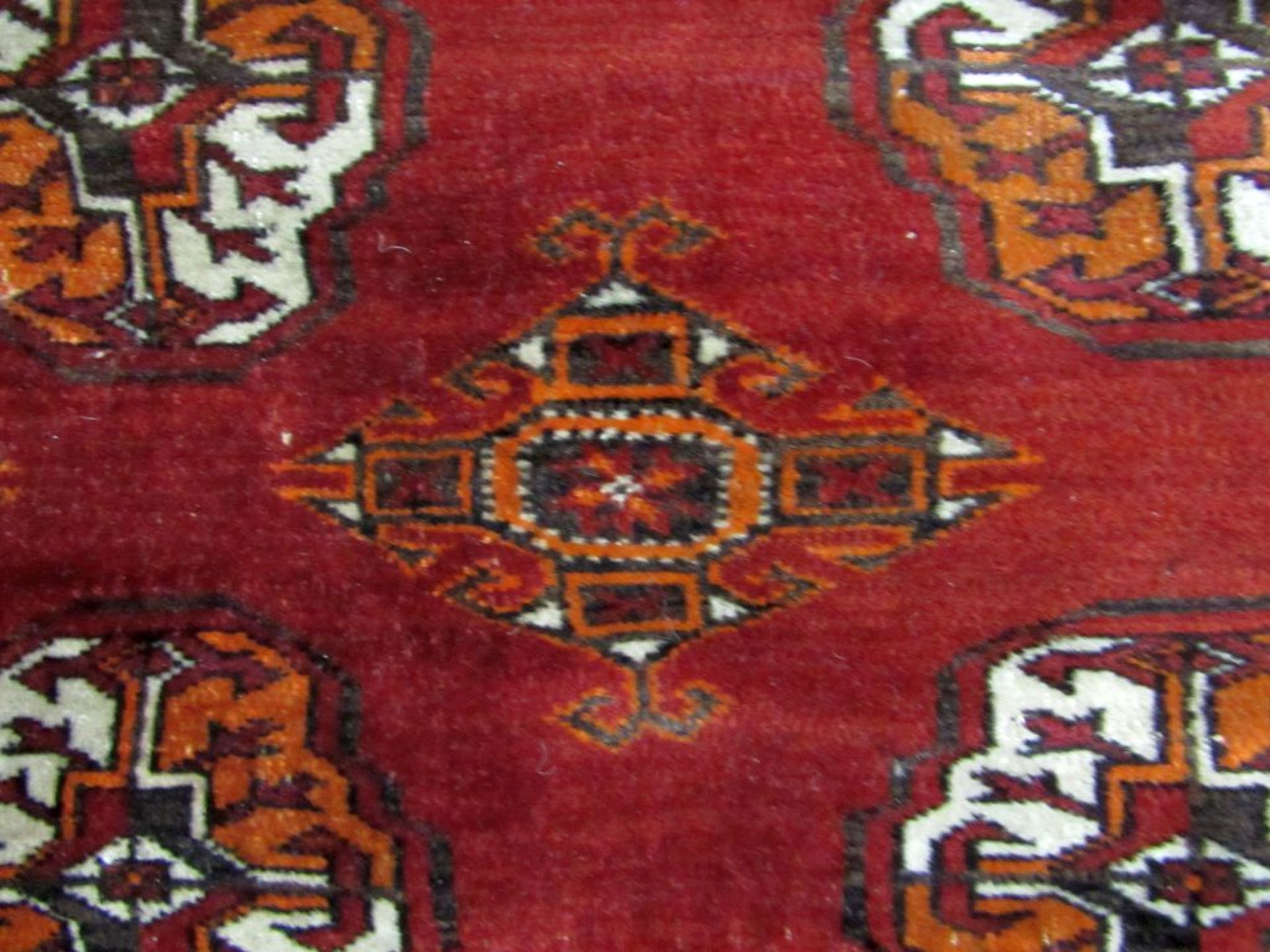 Antiker Orientteppich rotgrundig guter - Image 7 of 10
