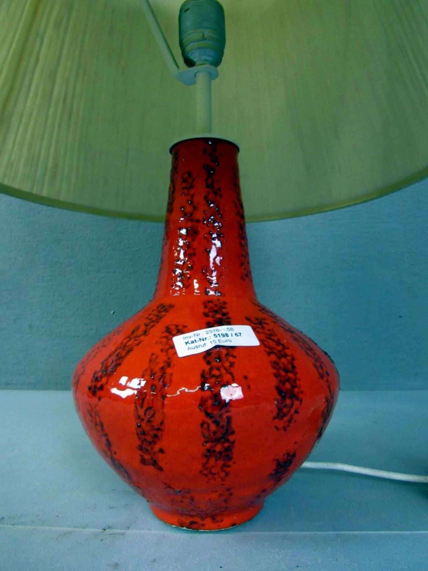 Tischlampe 60er Jahre Keramik - Bild 4 aus 6