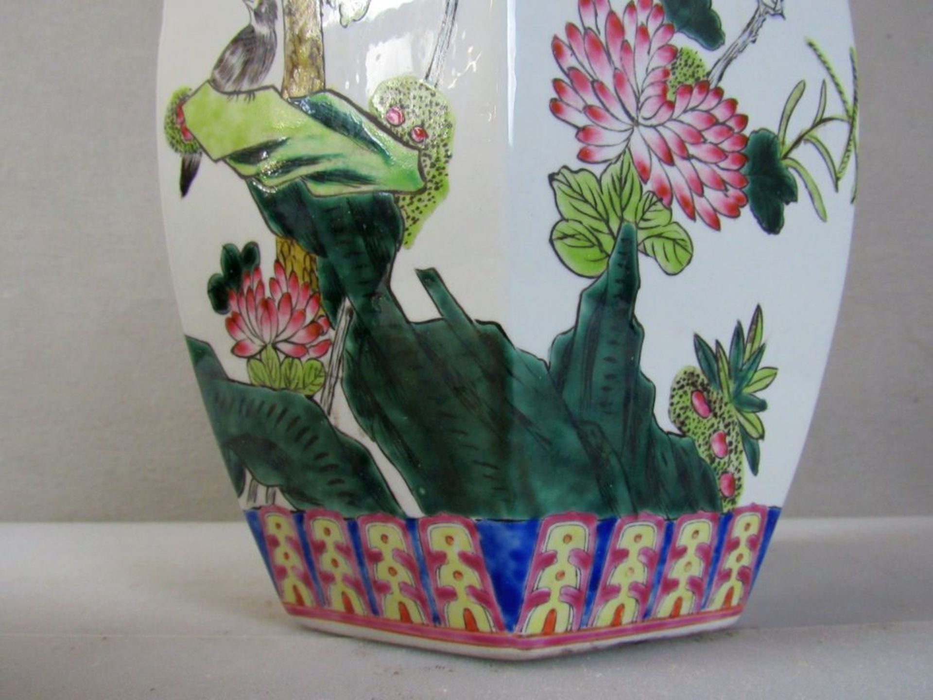 Asiatische Vase gemarkt 32cm - Bild 5 aus 8