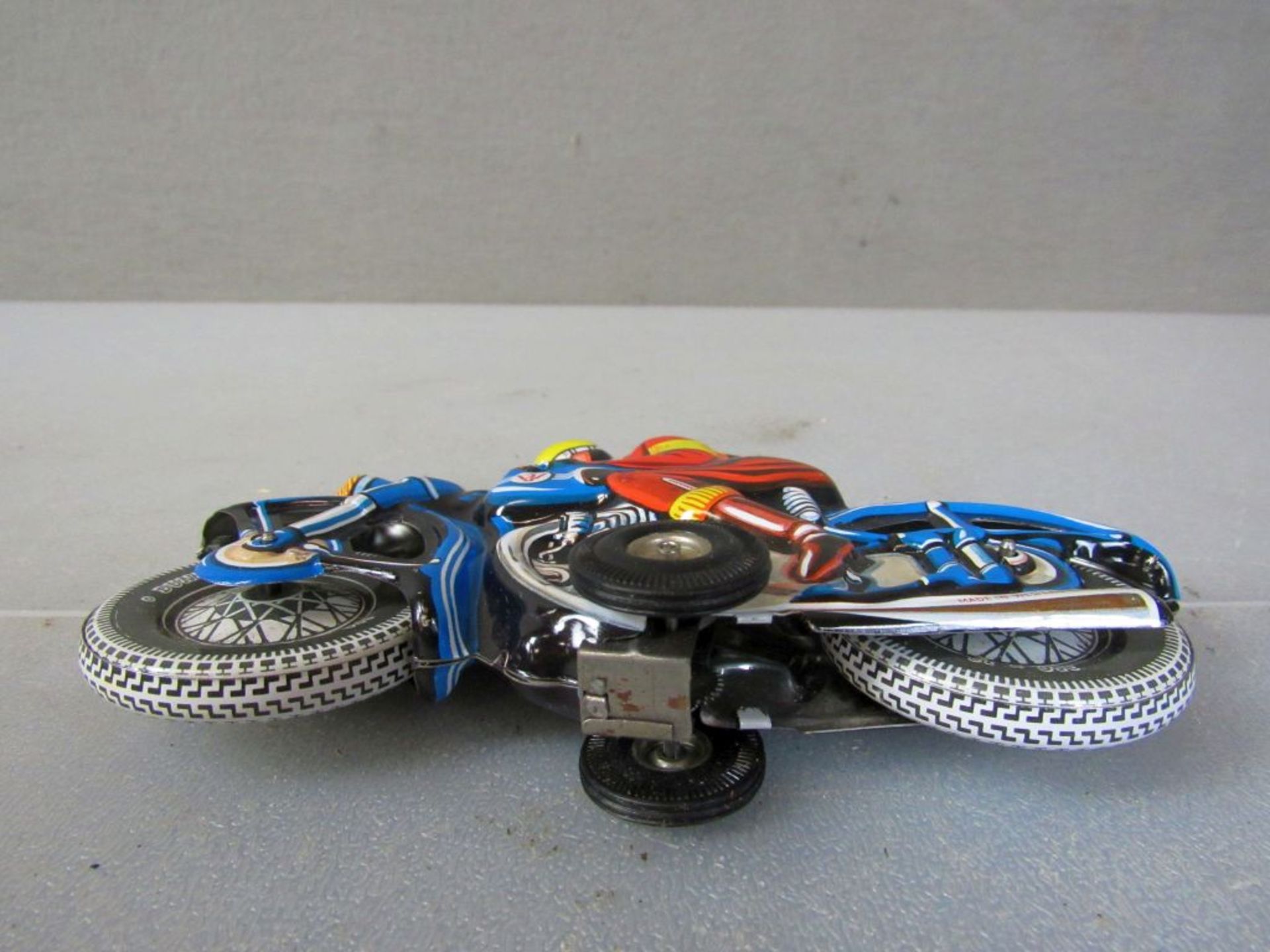 Blechspielzeug Motorrad Reifen Dunlop - Bild 9 aus 9