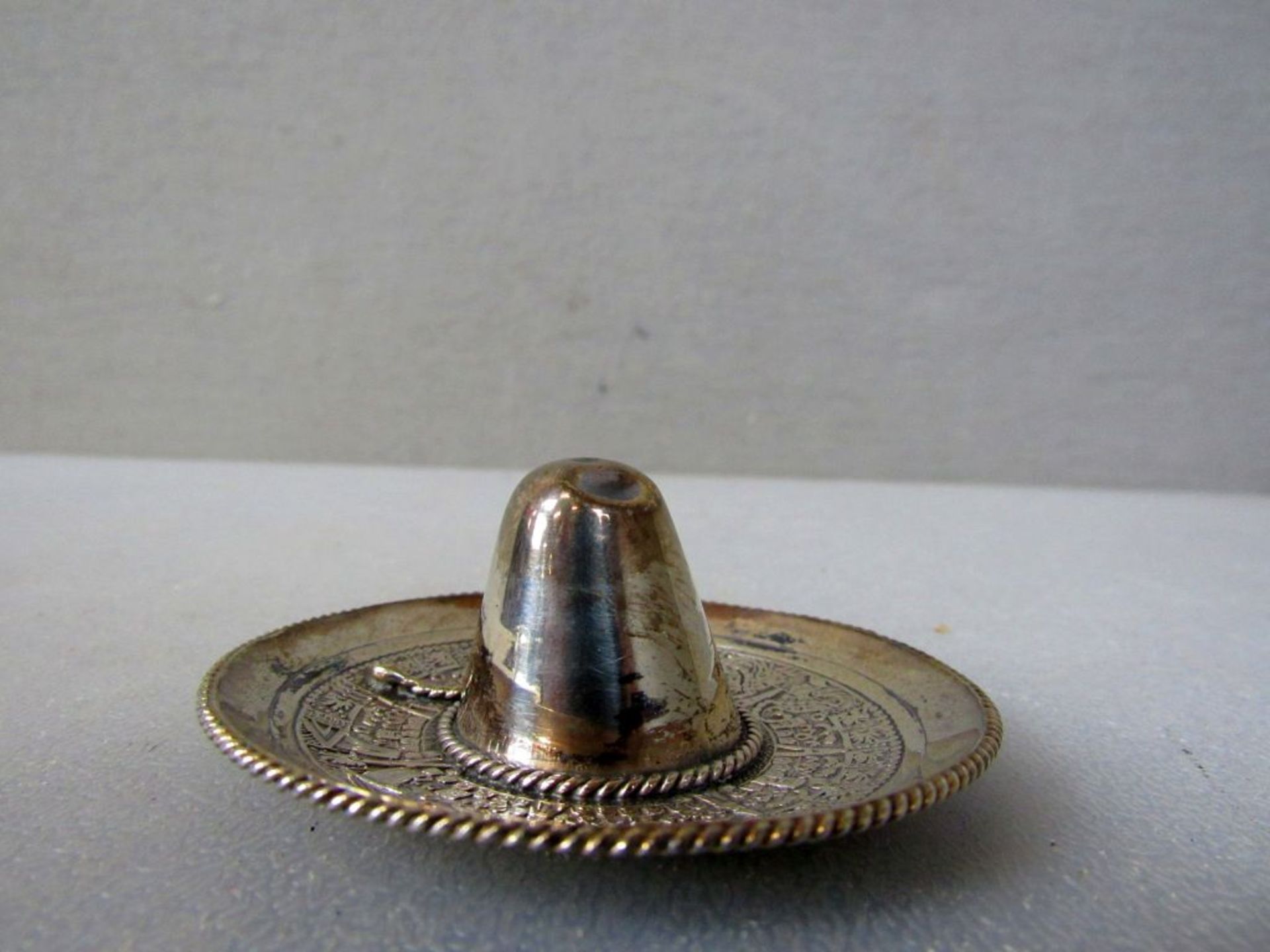 Silberkunstobjekt Sombrero 7cm - Image 5 of 7
