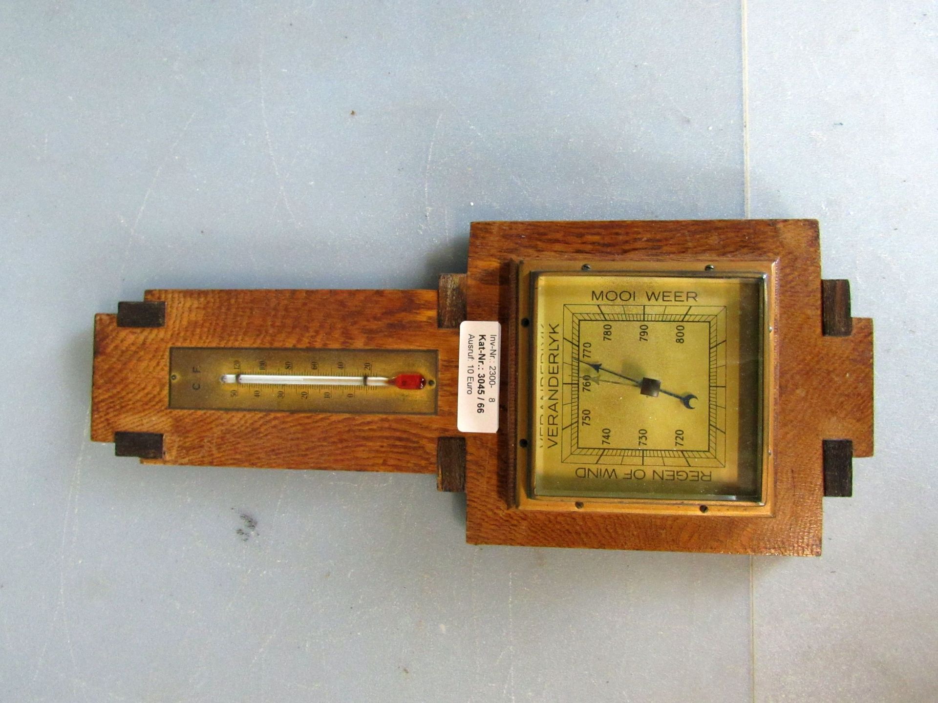 Barometer Art Deko 20er Jahre 36,5x15