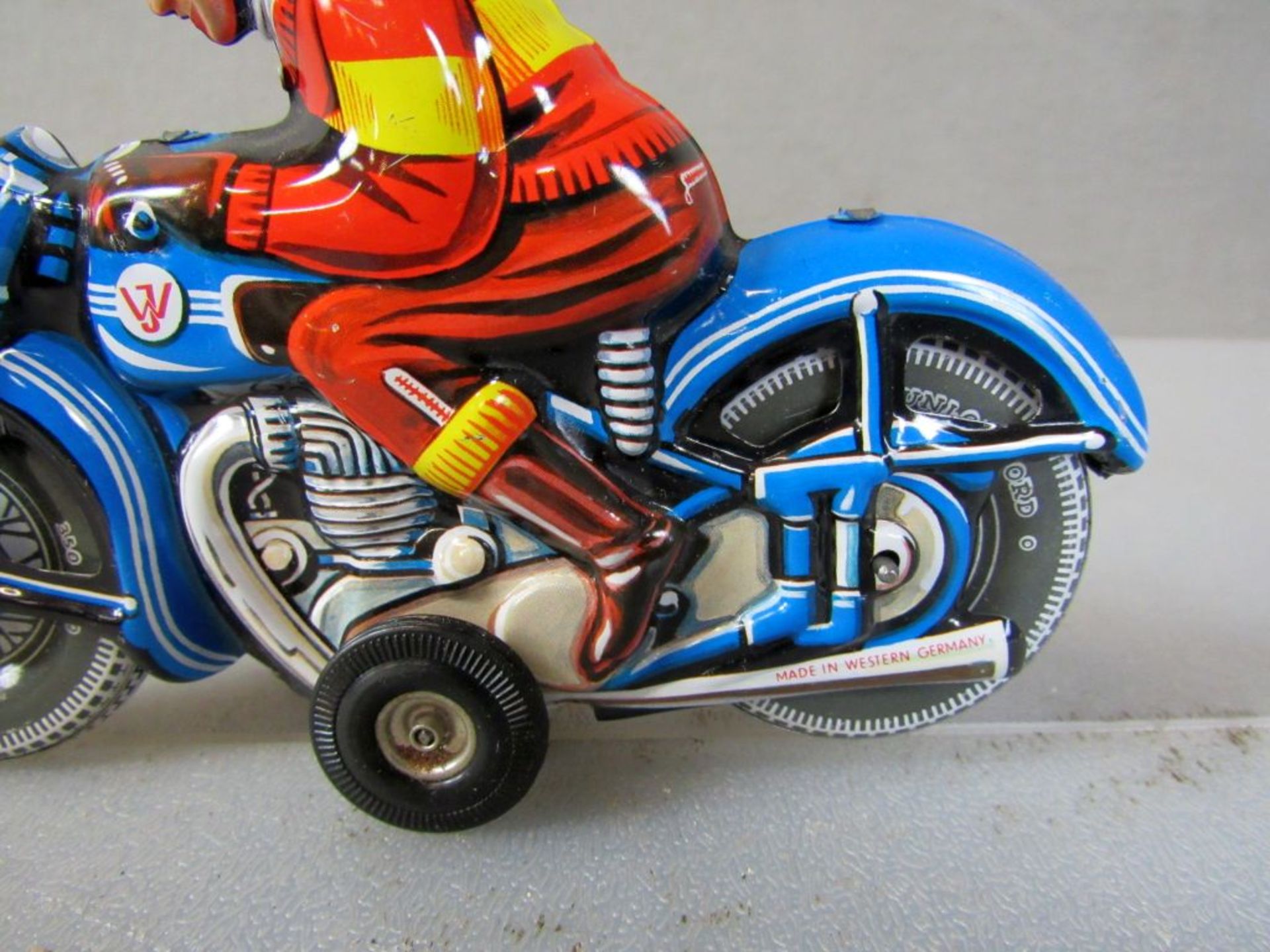 Blechspielzeug Motorrad Reifen Dunlop - Bild 5 aus 9