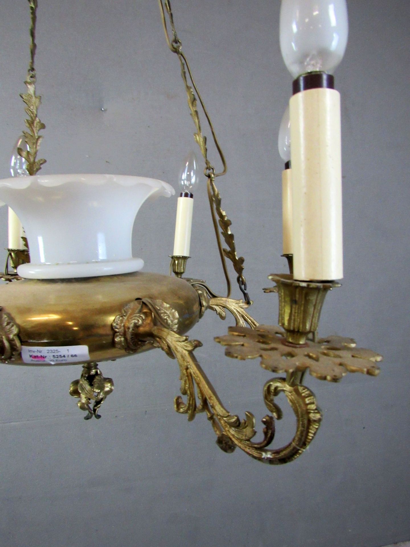 Deckenlampe Messing in Historismus - Bild 7 aus 9