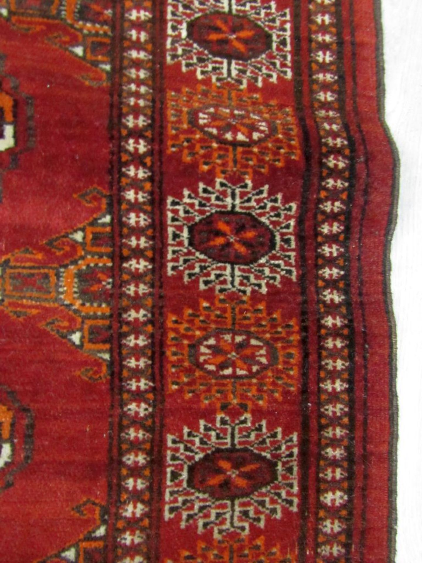Antiker Orientteppich rotgrundig guter - Image 6 of 10