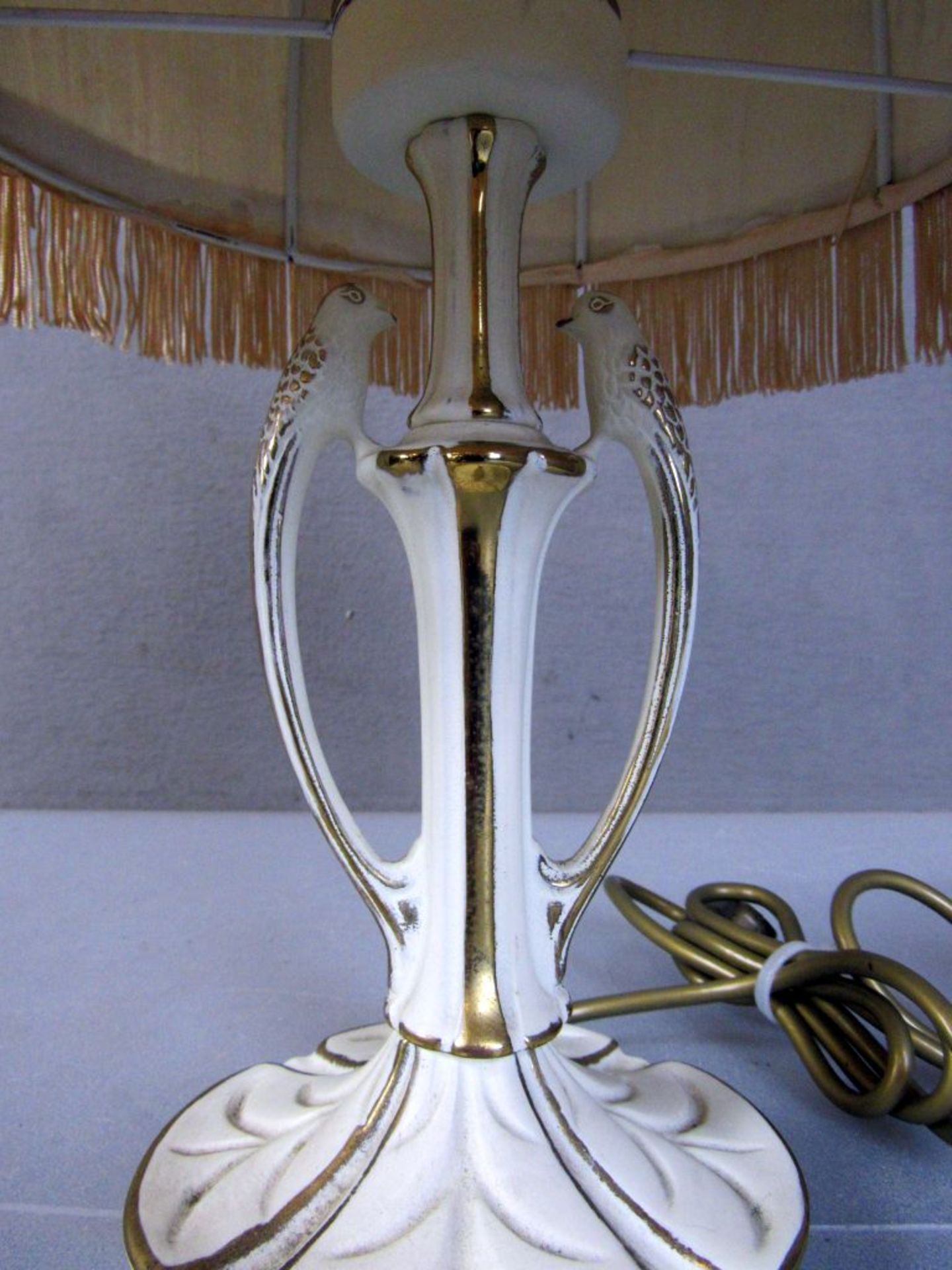 Tischlampe Keramik mit VÃ¶geln gemarkt - Image 6 of 8