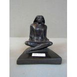 Skulptur asiatisch mit Tablett 18 cm