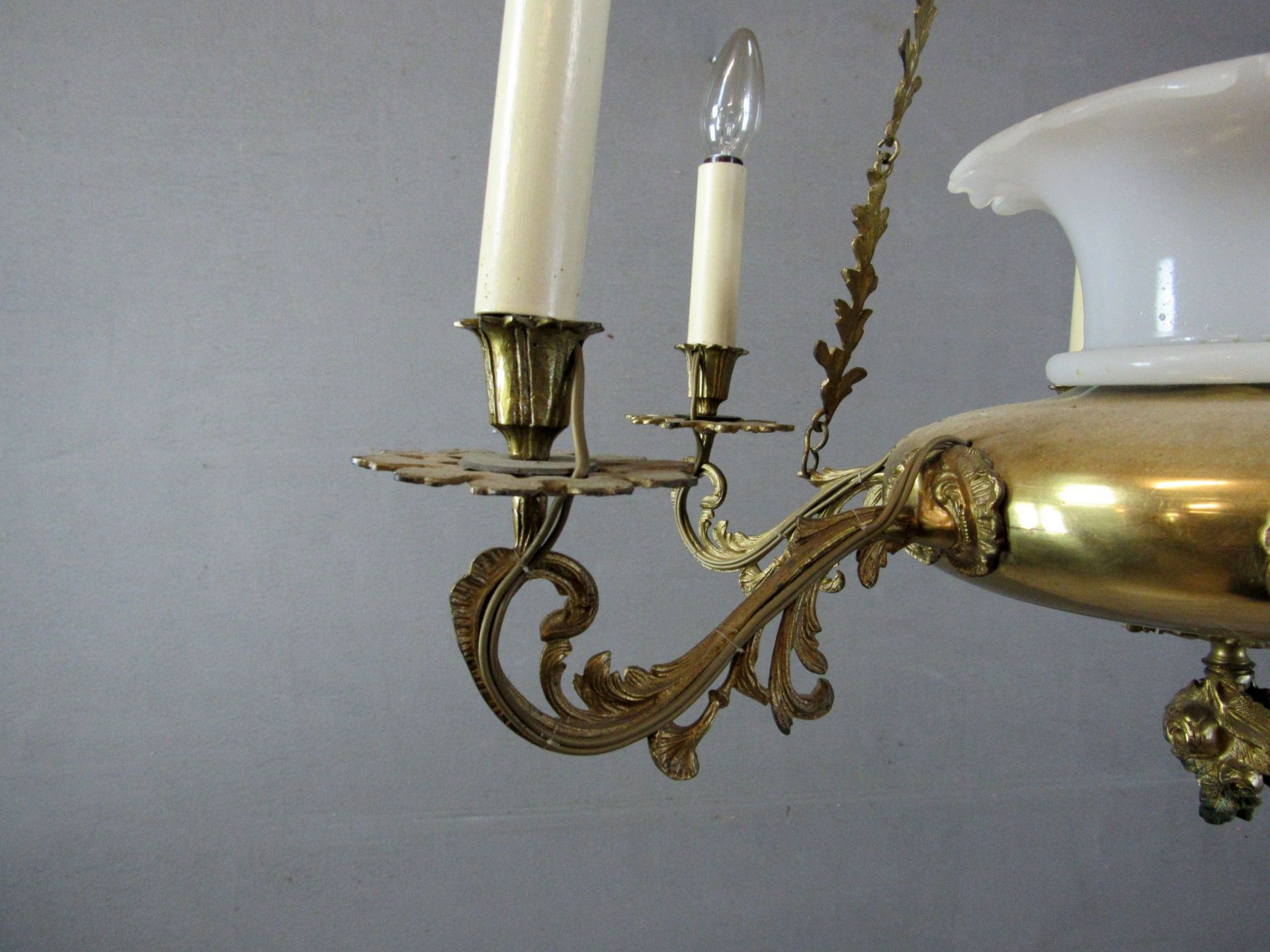 Deckenlampe Messing in Historismus - Bild 4 aus 9