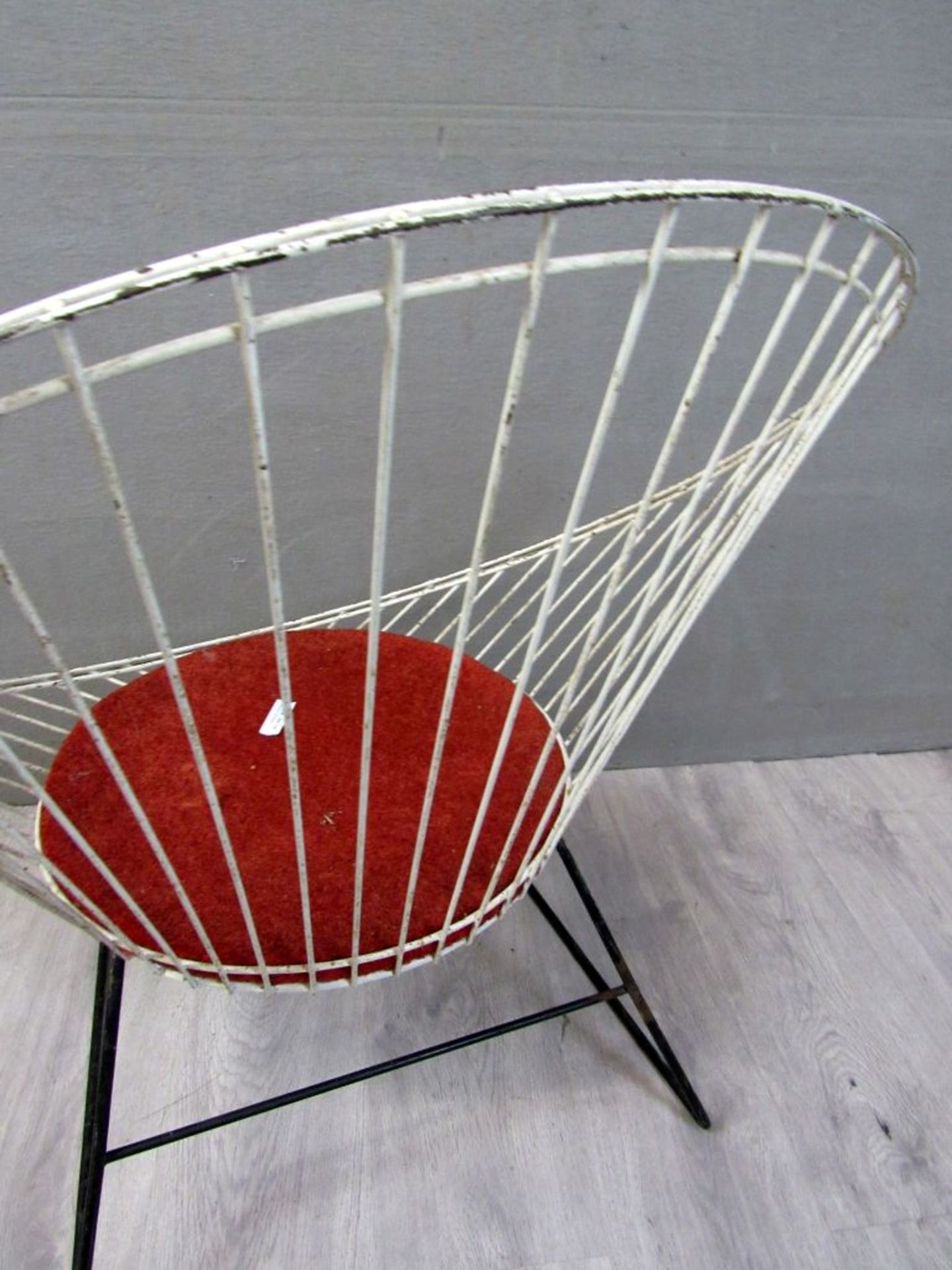 Vintage 60er Jahre Stuhl String Metall - Bild 8 aus 10