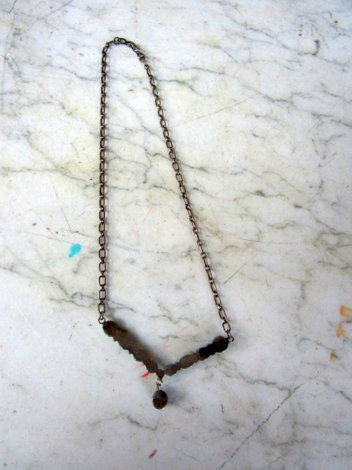 Collier Stirlingsilber TÃ¼rkiscollier - Image 7 of 10