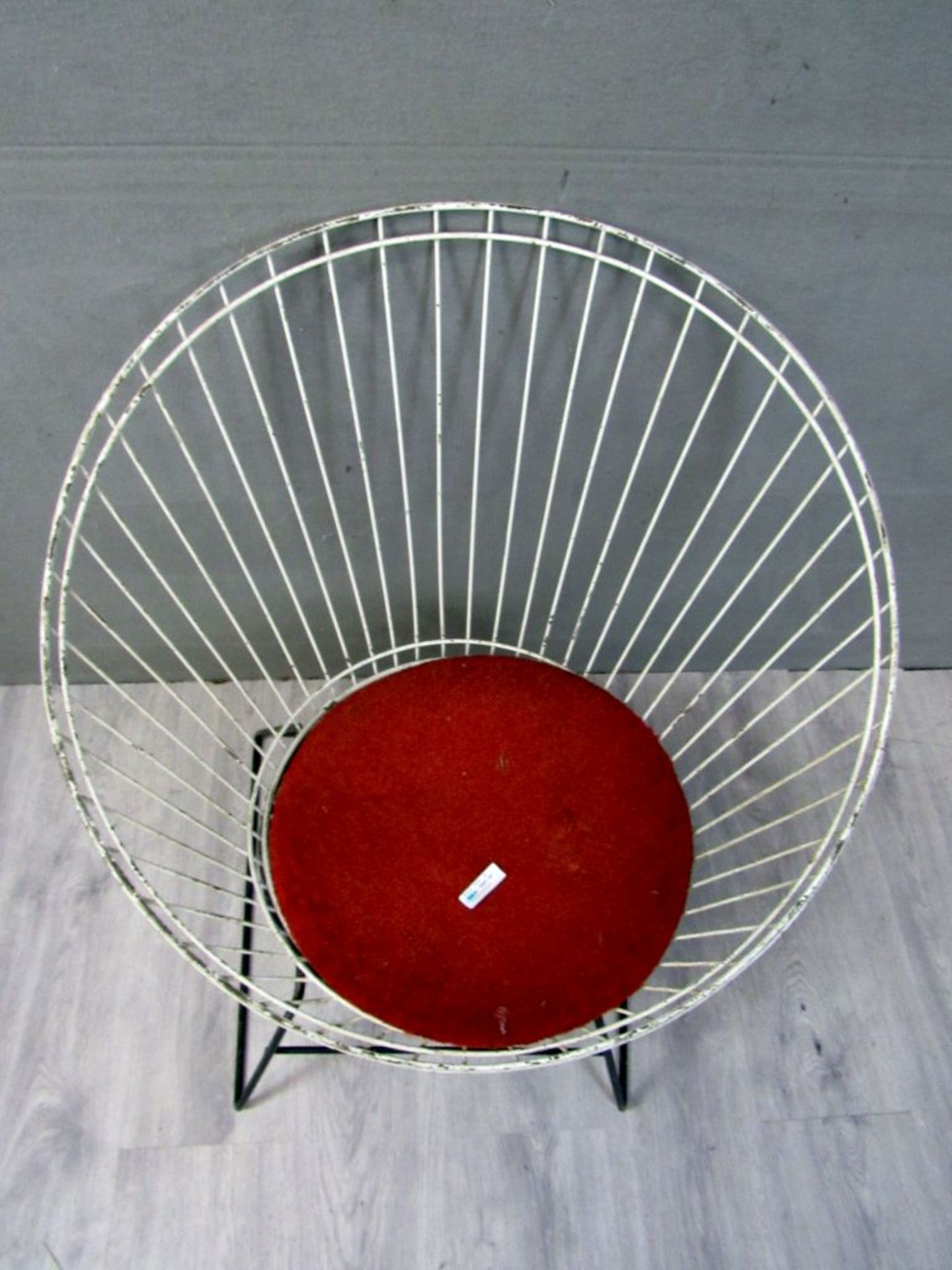 Vintage 60er Jahre Stuhl String Metall - Bild 2 aus 10