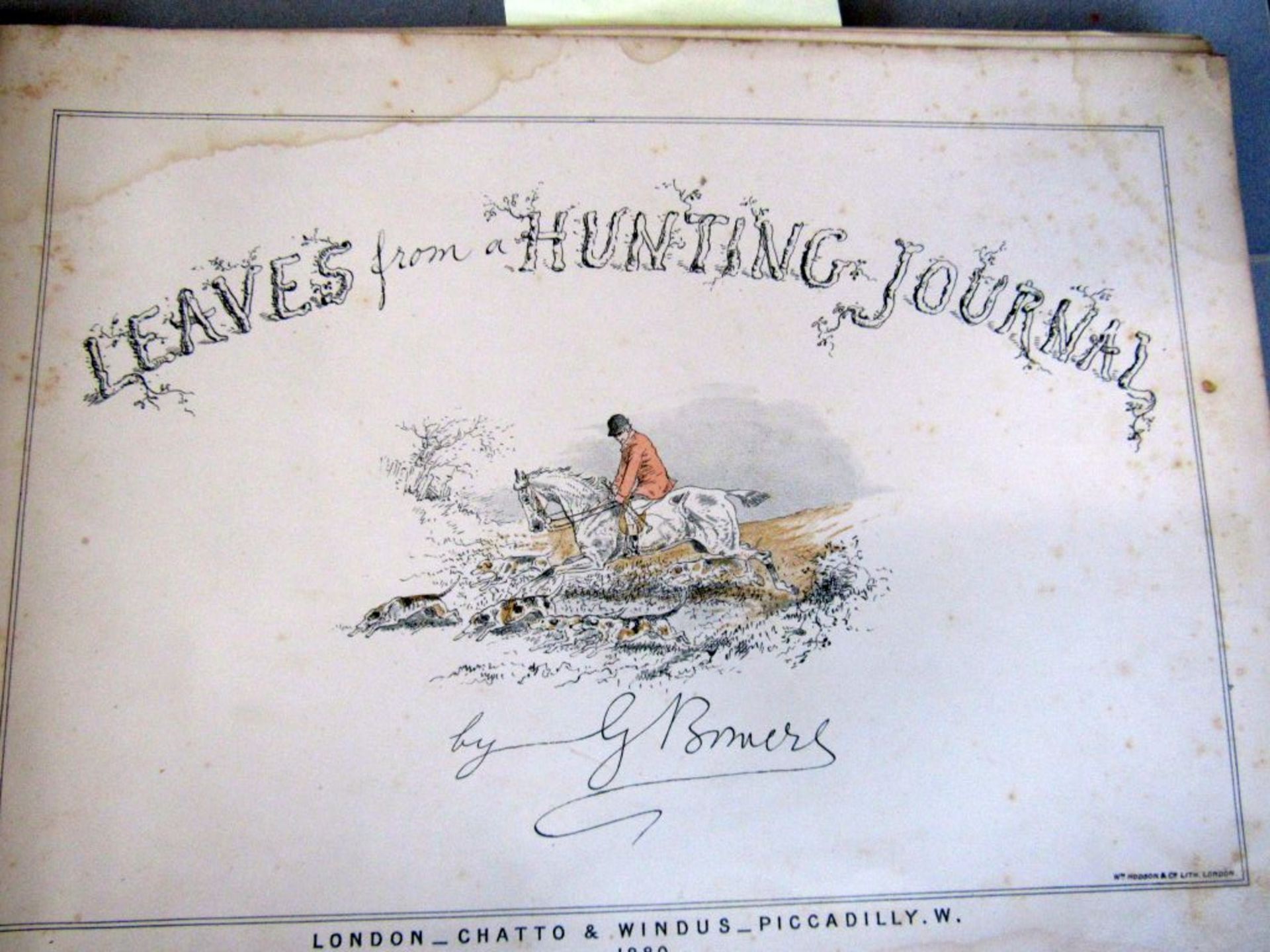 Seltenes Buch Hunting Journal 1880 - Image 2 of 7