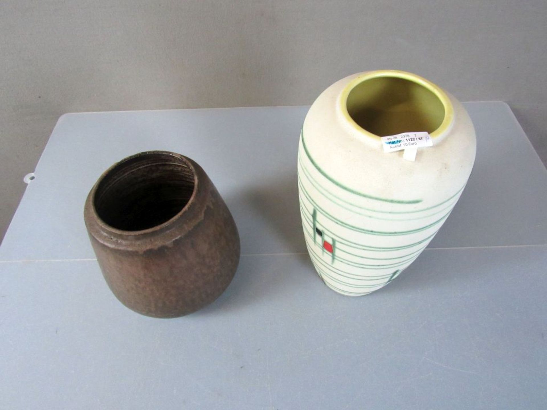 Zwei Bodenvasen Keramik 60er Jahre - Image 2 of 8