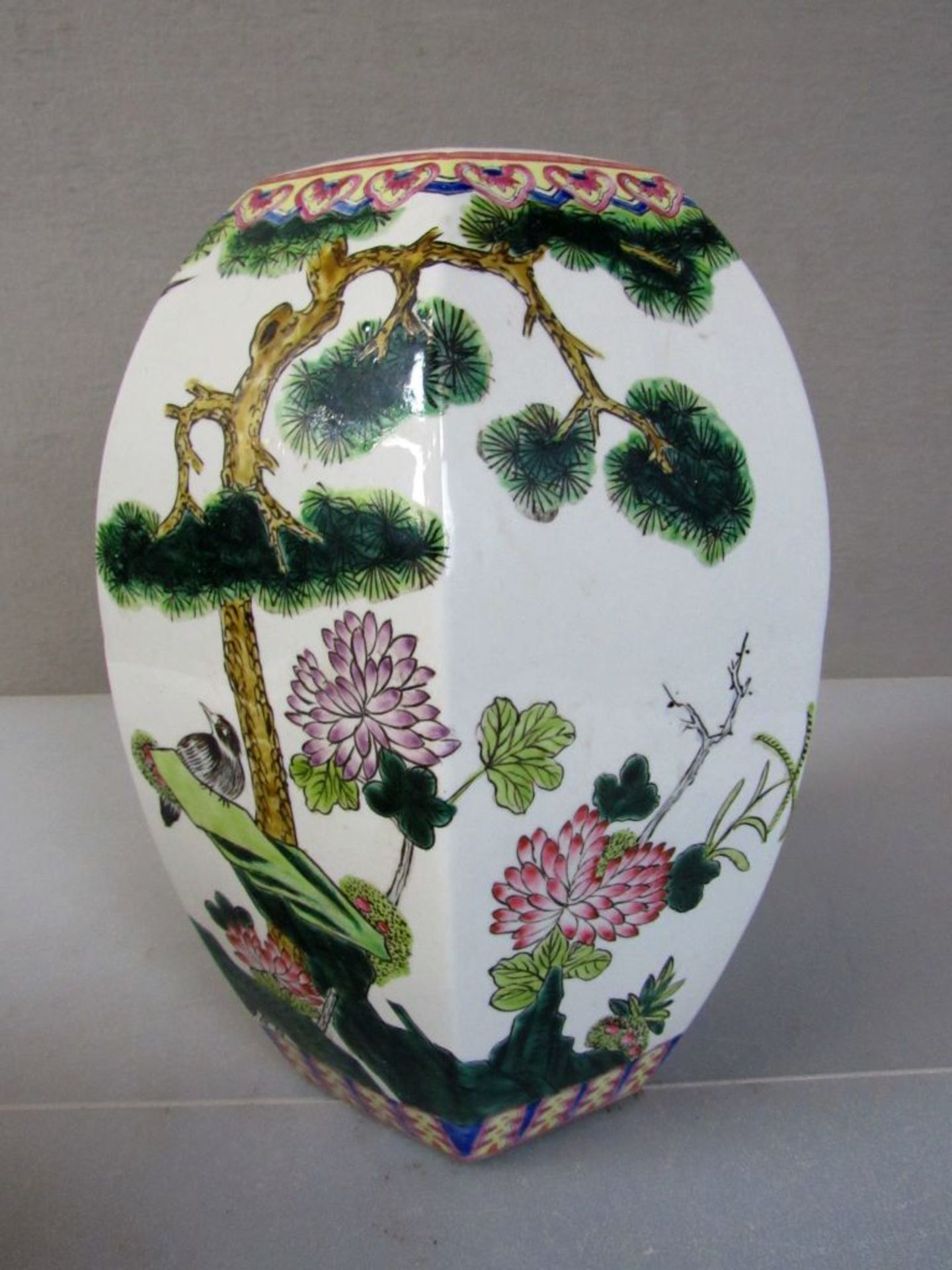 Asiatische Vase gemarkt 32cm - Bild 4 aus 8