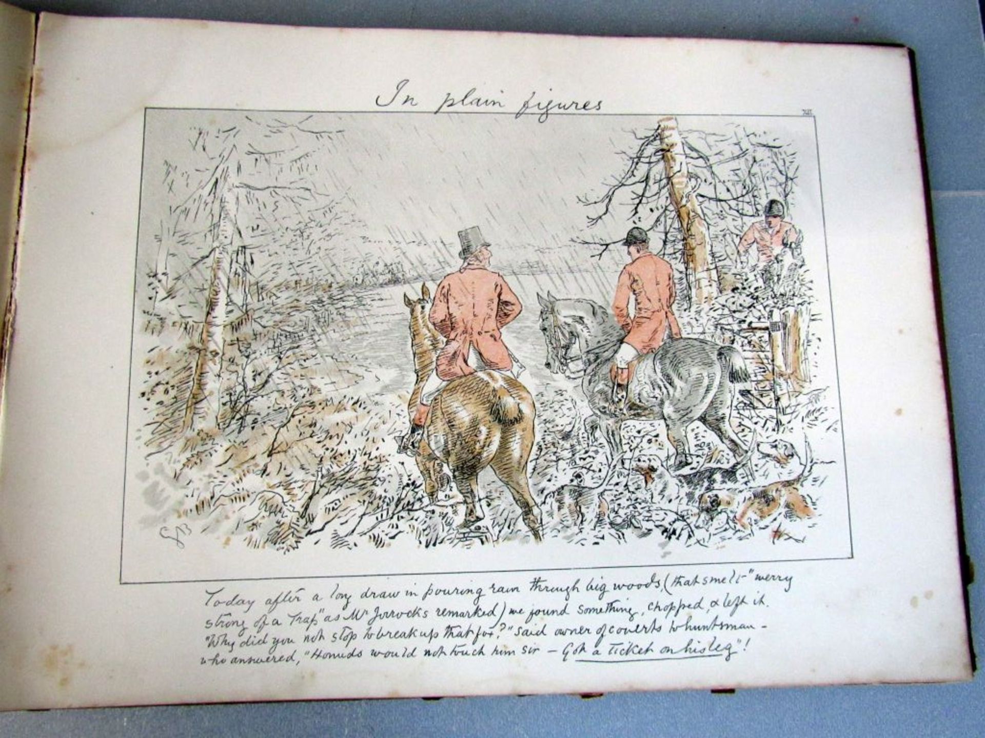 Seltenes Buch Hunting Journal 1880 - Image 5 of 7