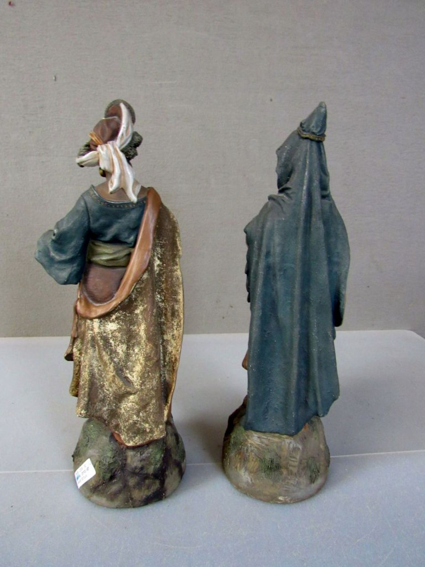 2 antike Figuren um 1900 Asiatin - Image 7 of 10