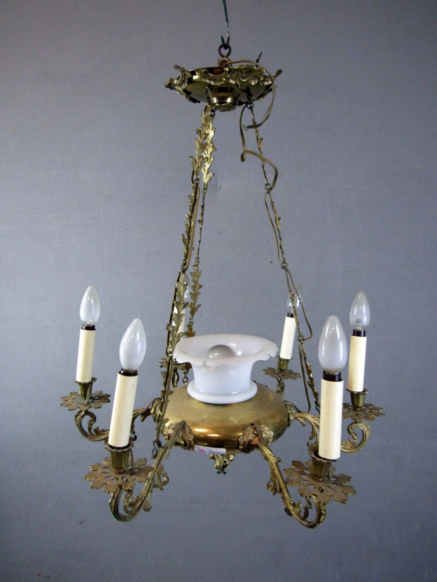 Deckenlampe Messing in Historismus